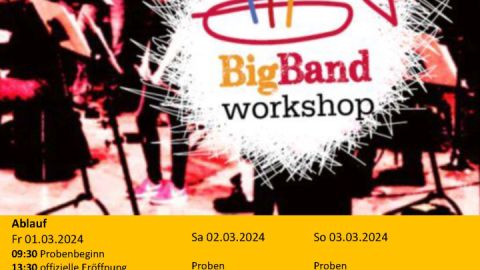 Plakat zum 27. Bigband-Workshop in Neubrandenburg
