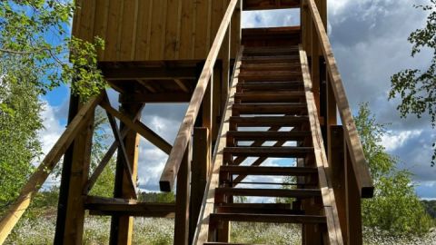 Der neue Turm am Großen Serrahnsee 